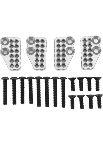 4 Adet Metal Gözenekli Ön Arka Amortisör Sabit Kodları Axial Capra 1.9 Utb AXI03004 Rc Carsilver (Yurt Dışından)