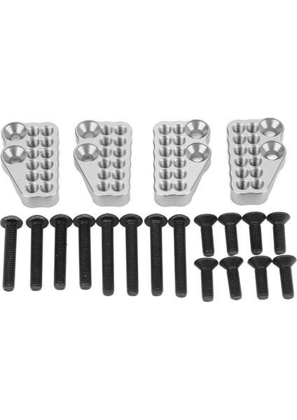4 Adet Metal Gözenekli Ön Arka Amortisör Sabit Kodları Axial Capra 1.9 Utb AXI03004 Rc Carsilver (Yurt Dışından)