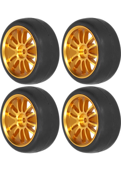 Adet 63MM Uzaktan Kumandalı Metal Tekerlek Göbeği Lastikleri Wpl D12 Rc Kamyon Altın Için Adaptörlü (Yurt Dışından) modelleri