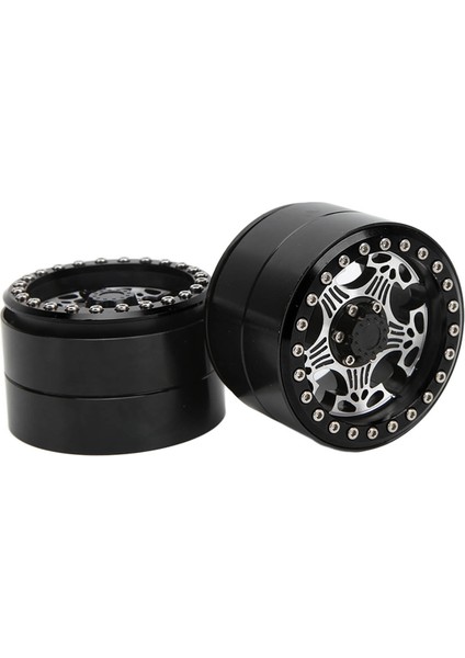 2 Adet 2.2 Inç Rc Alüminyum Beadlock Tekerlek Jantları 5 Kollu Metal Tekerlek Göbeği Axial SCX10 1/10 Rc Paletli Araba Içinsiyah (Yurt Dışından) modelleri