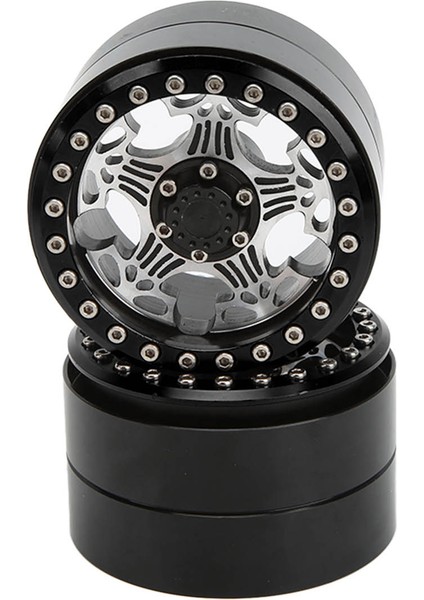 2 Adet 2.2 Inç Rc Alüminyum Beadlock Tekerlek Jantları 5 Kollu Metal Tekerlek Göbeği Axial SCX10 1/10 Rc Paletli Araba Içinsiyah (Yurt Dışından) indirimleri