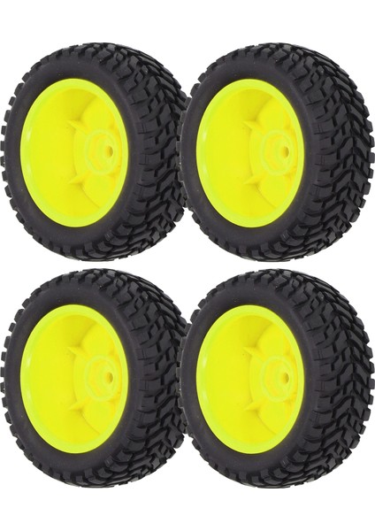 4 Adet 1/10 Rc Tekerlekler Yüksek Aşınma Direnci Güçlü Yastıklama Rc Lastik Lastikler Rc Lastikler Için Fındık ile 1/10 Spor Araba Sarı (Yurt Dışından) indirimleri