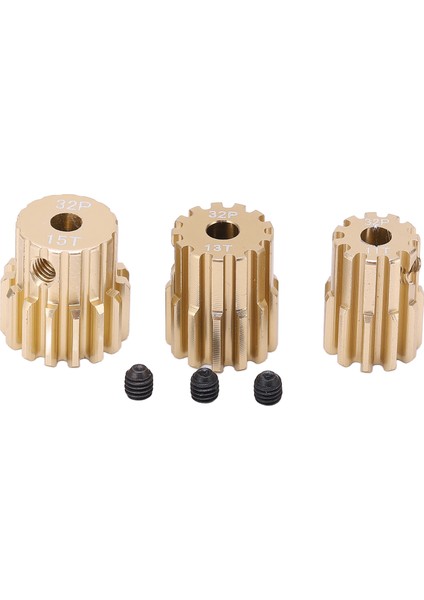 32P 3.17 mm Alüminyum Alaşımlı Motor Pinyon Dişli Için Yedek Aksesuar 1/10 Rc Araba Fırçalanmış Fırçasız Motor#1 (11T, 13T, 15T) (Yurt Dışından)