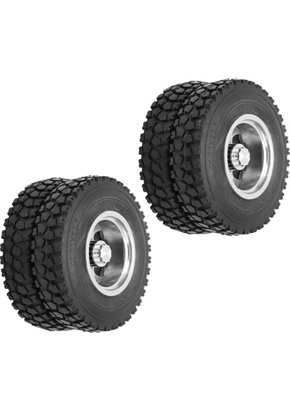 Tamiya 1/14 Rc Römork Için 22MM Genişlikli Arka Ka Yükleyici Tekerlekleri ile Metal Alaşımlı Arka Tekerlek Göbeği Jantlarısiyah (Yurt Dışından) indirimleri