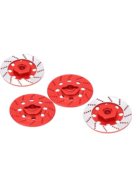 Rc Araba Fren Diski Seti Alüminyum Alaşımlı Jant Altıgen Göbek Fren Diski M4 Kilit Somunları ile Rc Yol Yarışı Içinkırmızı (Yurt Dışından) fırsatları