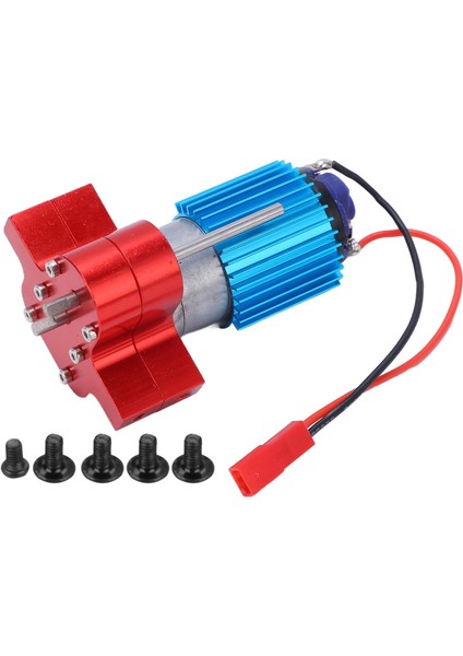 Hız Değişimi Dişli Kutusu Metal Şanzıman Ile 370 Fırça Motoru Için Wpl 1633 Rc Araba (Kırmızı) (Yurt Dışından)