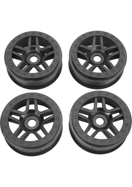 4 Adet Siyah Plastik Altıgen Tekerlek Göbeği Jantlar Traxxas Slash 2 / 4WD 1/10 Uzaktan Kumanda Araba (Yurt Dışından)