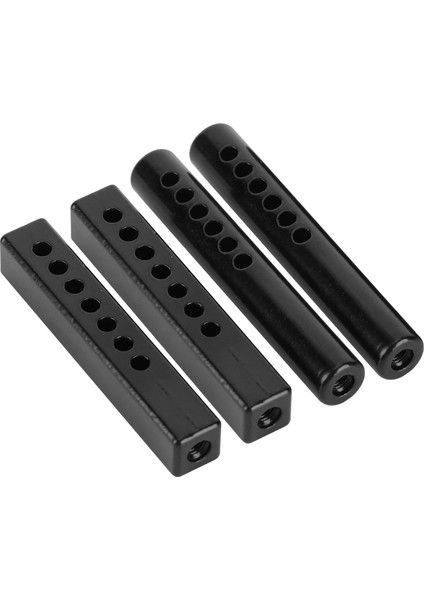 Traxxas/hsp/redcat/tamiya Için 4 Adet 1/10 Rc Kare ve Yuvarlak Metal Tampon Montaj Direği (Yurt Dışından)