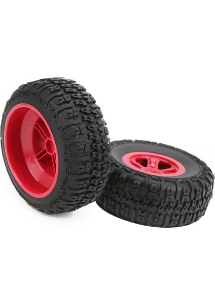 2 Adet Jant ve Lastikler Seti Traxxas Slash 1/10 Rc Kısa Kulvar Kamyon Lastikleri Yükseltme Parçaları Kırmızı (Yurt Dışından) fiyatları