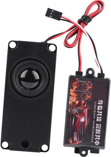 Rc Araba Motor Sesi Simüle Modül Seti Simülatörü Hoparlörlü 1/10 Araç Için (Bir Hoparlör) (Yurt Dışından)