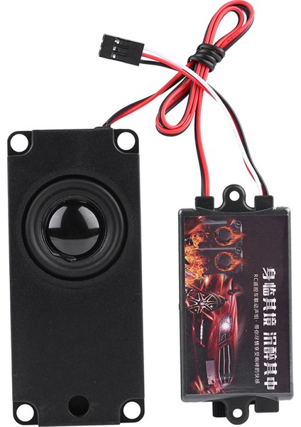 Rc Araba Motor Sesi Simüle Modül Seti Simülatörü Hoparlörlü 1/10 Araç Için (Bir Hoparlör) (Yurt Dışından)