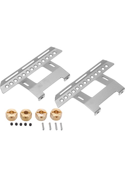 Kombinatörlü Metal Pedal Kaydırıcı Axial SCX10II 90046 90047 90075 Rc Kamyon Aksesuarlarıgümüş (Yurt Dışından)