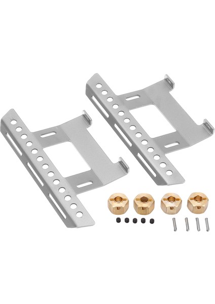 Kombinatörlü Metal Pedal Kaydırıcı Axial SCX10II 90046 90047 90075 Rc Kamyon Aksesuarlarıgümüş (Yurt Dışından) fırsatları