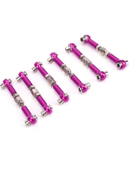 6 Adet Ayarlanabilir Servo Linkler Rot Seti Rc Araba 1/10 Buggy Tourning Araba 47MM Accessoriespurple (Yurt Dışından) fiyatları