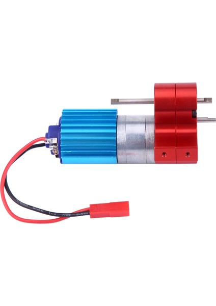 Hız Değişimi Dişli Kutusu Metal Şanzıman Ile 370 Fırça Motoru Için Wpl 1633 Rc Araba (Kırmızı) (Yurt Dışından)