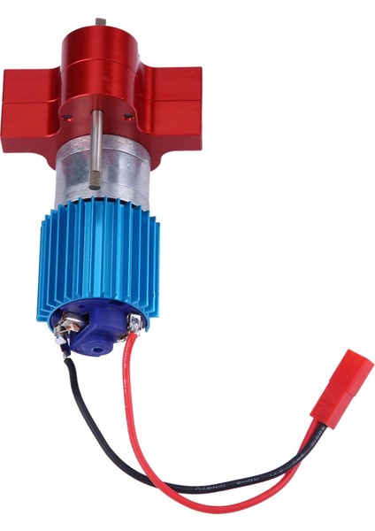 Hız Değişimi Dişli Kutusu Metal Şanzıman Ile 370 Fırça Motoru Için Wpl 1633 Rc Araba (Kırmızı) (Yurt Dışından)