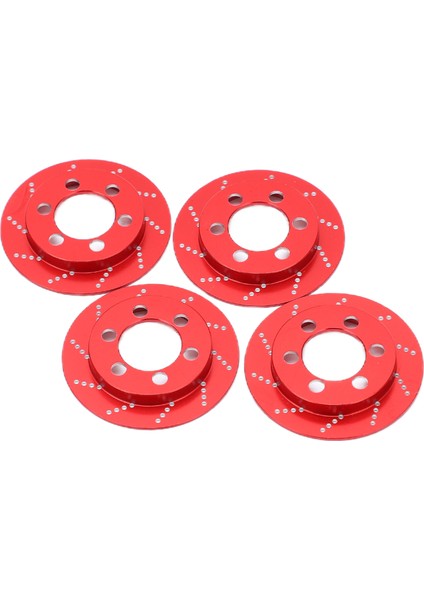 Adet Rc Fren Kaliperi Rc Simülasyon Tekerlek Alüminyum Fren Diski 1.9 Inç Tekerlek Için 1/10 Rc Paletli Araba Kırmızı (Yurt Dışından)