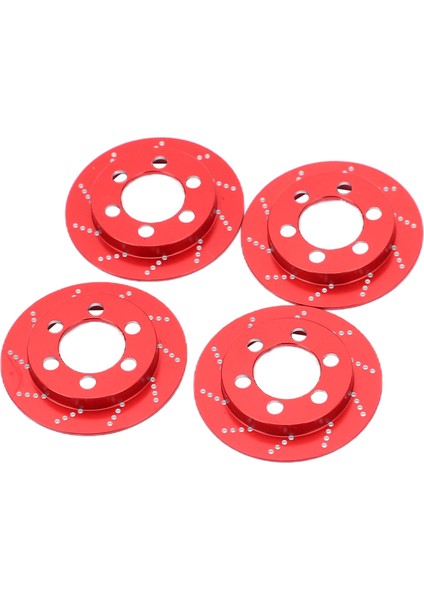Adet Rc Fren Kaliperi Rc Simülasyon Tekerlek Alüminyum Fren Diski 1.9 Inç Tekerlek Için 1/10 Rc Paletli Araba Kırmızı (Yurt Dışından)