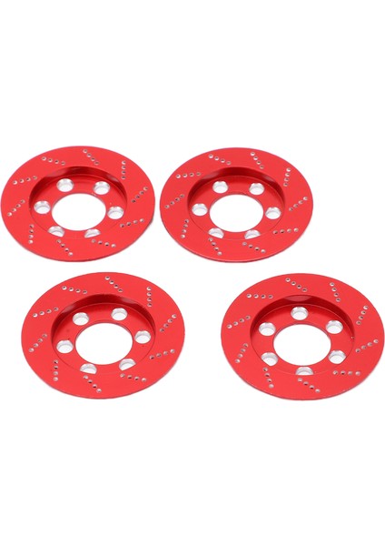 Adet Rc Fren Kaliperi Rc Simülasyon Tekerlek Alüminyum Fren Diski 1.9 Inç Tekerlek Için 1/10 Rc Paletli Araba Kırmızı (Yurt Dışından)