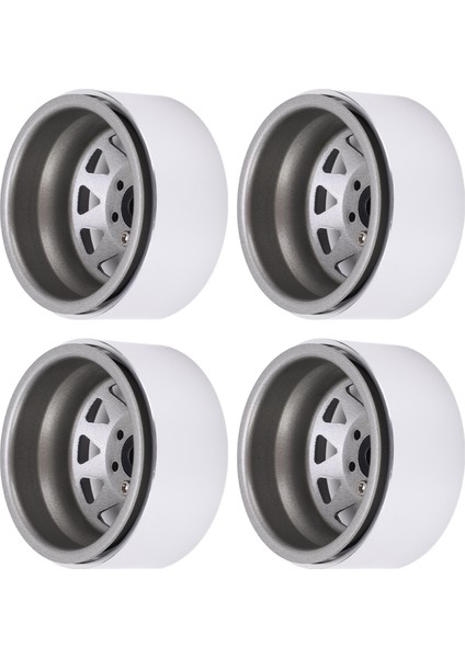 4 Adet Metal 1.9 Inç Jant 10 Üçgen Delikli Göbek Axıal SCX10 1/10 Rc Tırmanma Arabası Için Titanyum Rengi (Yurt Dışından)