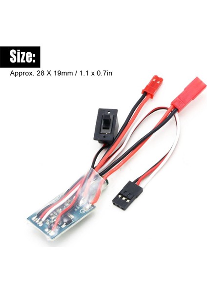 30A 4-8V Esc Iki Yönlü Rc Motor Hız Kontrol Cihazı 1/16 1/18 1/24 Araba Tekne Frensiz (Yurt Dışından) modelleri