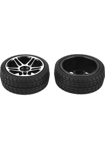 2 Adet 1/10 Rc Kamyon Lastik Tekerlek Lastiği Zd Yarışı Yol Arabası Için Siyah (Yurt Dışından)