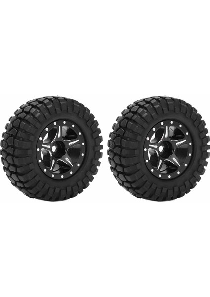 Adet Alüminyum Jant Lastik Seti Axial SCX24 AXI00001 1/24 Rc Paletli Araba Yükseltme Parçalarısiyah (Yurt Dışından)