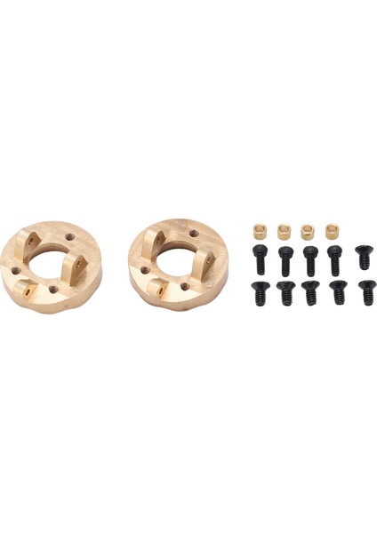 2 Takım Pirinç Direksiyondak Pirinç Direksiyon Mafsalı Kapaklar Karşı Ağırlık Kyosho Jimny 1/18 1/24 Rc Araba Yükseltme Parçaları (Yurt Dışından)