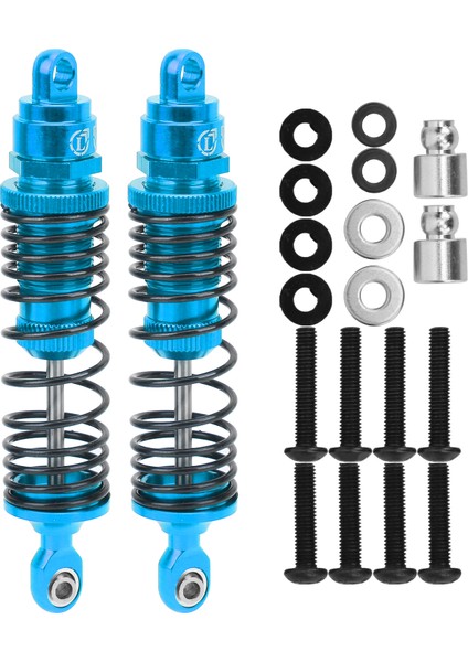 2 Adet 95MM Alüminyum Alaşımlı Ön Şok Damperi Için Fit Trxxas / Slash / 2WD 1/10 Rcblue (Yurt Dışından)