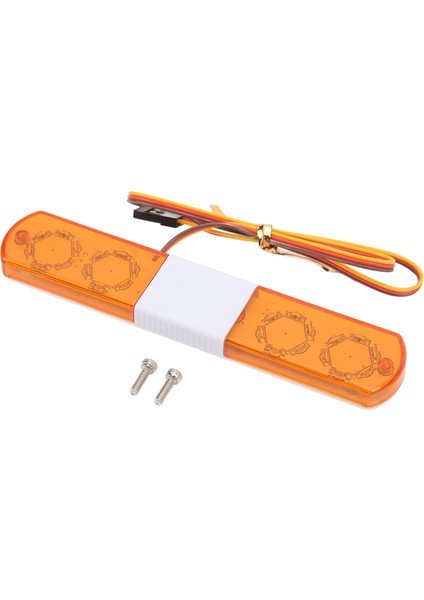 Rc LED Polis Lambası Simülasyon Tasarımı 4 Modları Rc Polis Flaş Lambası LED Alarm Işığı 1/8 1/10 Rc Arabalar Için Sarı (Yurt Dışından)