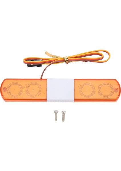 Rc LED Polis Lambası Simülasyon Tasarımı 4 Modları Rc Polis Flaş Lambası LED Alarm Işığı 1/8 1/10 Rc Arabalar Için Sarı (Yurt Dışından)