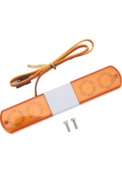 Rc LED Polis Lambası Simülasyon Tasarımı 4 Modları Rc Polis Flaş Lambası LED Alarm Işığı 1/8 1/10 Rc Arabalar Için Sarı (Yurt Dışından)