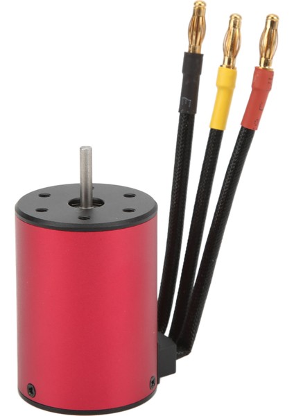 3650 2300KV Motor Su Geçirmez 3.175MM Şaft Fırçasız Motor 4mm Muz Fişi ile 1/10 Rc Araba Için (Yurt Dışından)