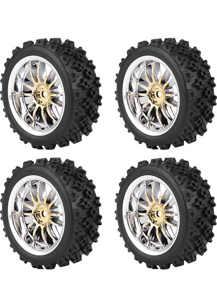 4 Adet Set Yarış Off-Road Araç Lastikleri Ka Lastik Jant Rc 1:10 Araba Parçası (Altın) (Yurt Dışından) modelleri