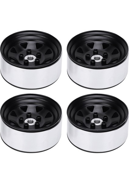 4 Adet 1.9" Alüminyum Alaşım Jant Jantlar Hub 1/10 Rc Paletli Eksenel SCX10 Trx4(Siyah ) (Yurt Dışından) fiyatları