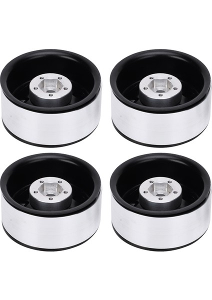 4 Adet 1.9" Alüminyum Alaşım Jant Jantlar Hub 1/10 Rc Paletli Eksenel SCX10 Trx4(Siyah ) (Yurt Dışından) modelleri
