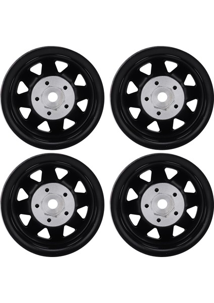 4 Adet 1.9" Alüminyum Alaşım Jant Jantlar Hub 1/10 Rc Paletli Eksenel SCX10 Trx4(Siyah ) (Yurt Dışından) fırsatları