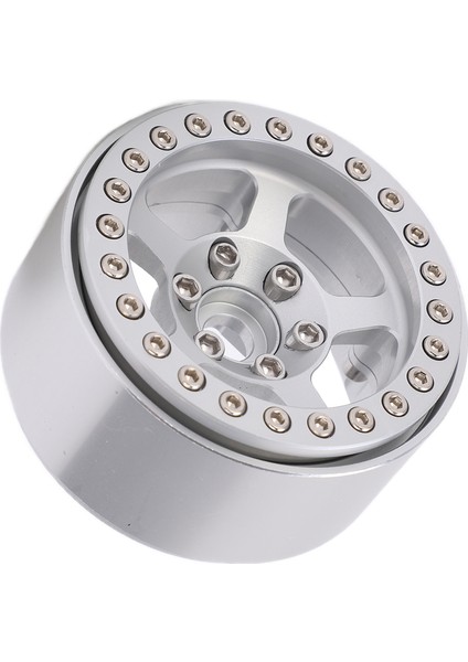 1.9 Inç Beadlock Jantlar Alüminyum Alaşım 5 Delik Gümüş Jantlar Leke Tutmayan Kilitli Lastik Rc Jant Jantları Tekerlek Göbeğigümüş (Yurt Dışından) modelleri