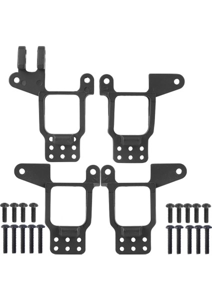 4 Adet Çok Delikli Ayarlanabilir Ön Arka Şoklar Struts Damperi Kuleleri Için Fit Traxxas Trx-4 Rc Carblack (Yurt Dışından)