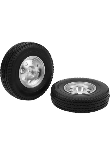 2 Adet Rc Araba Tekerlekleri Ka Lastikler 84MM Cnc Metal Jant Göbekleri Tamiya 1/14 Rc Araba Kamyonu Için Set (Yurt Dışından)