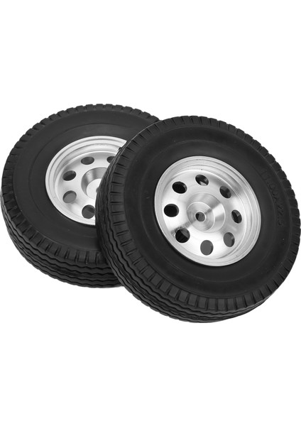 2 Adet Rc Araba Tekerlekleri Ka Lastikler 84MM Cnc Metal Jant Göbekleri Tamiya 1/14 Rc Araba Kamyonu Için Set (Yurt Dışından) fırsatları