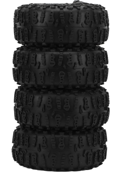 4 Adet Rc Lastik Lastikler 1.9 Inç Büyük Kavrama Evrensel Rc Araba Tekerlekleri Eksenel SCX10 D90 Paletli (Yurt Dışından)