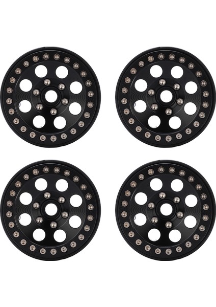 4 Adet 1.9 Inç Rc Metal Beadlock 8 Yuvarlak Delik Jant Göbekleri Axial SCX10 90046 Rc 1/10 Carblack (Yurt Dışından)