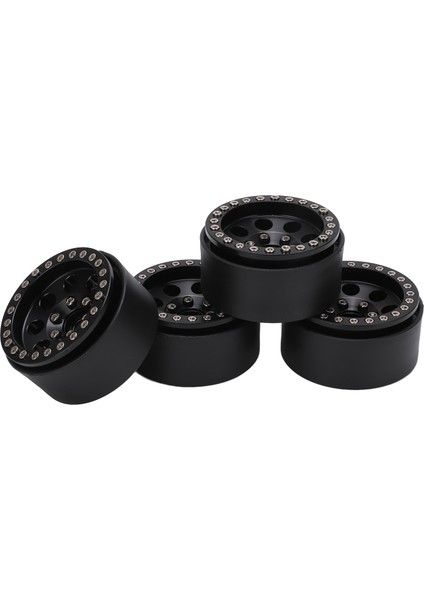 4 Adet 1.9 Inç Rc Metal Beadlock 8 Yuvarlak Delik Jant Göbekleri Axial SCX10 90046 Rc 1/10 Carblack (Yurt Dışından) modelleri