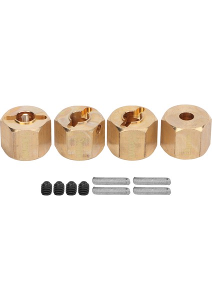 4 Adet / Takım 12MM Altıgen Tekerlek Göbeği Genişletilmiş Adaptör SCX10 90046 Gn7 CC01 1/10 Rc CARS10MM (Yurt Dışından)