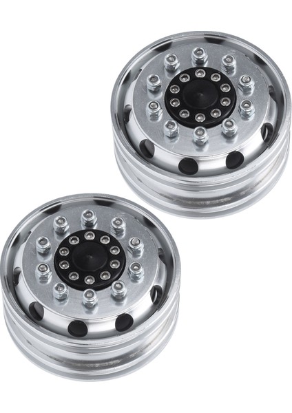 2 Adet Beadlock Tekerlekler Alüminyum Alaşımlı Mikro Paletli Lastikler Rulmanlı 1/14 Rc Araba Römork Konteyner Kamyonu Için (Yurt Dışından) fırsatları