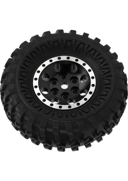 4 Adet 55MM 8 Delikli Ka Tekerlek Lastikleri Alüminyum Alaşımlı Jantlar Axial SCX24 1/24 Rc Araba Içinsiyah (Yurt Dışından) fırsatları