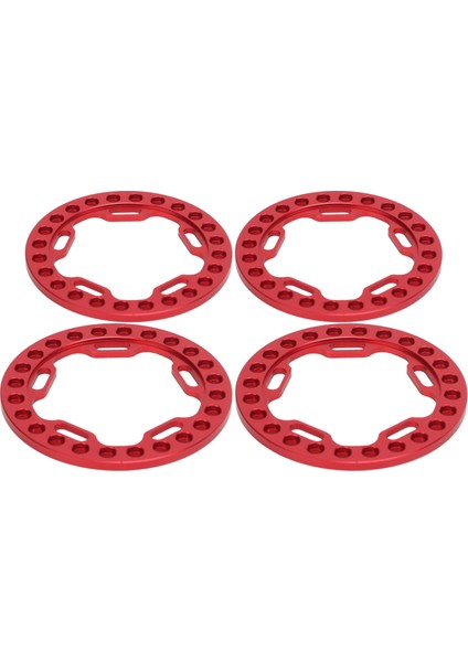 4 Adet Tekerlek Dış Beadlock Yüzük 1.9 Inç Yedek Tekerlek Beadlock Yüzükler 1/10 Rc Arabalar Için Kırmızı (Yurt Dışından)