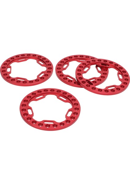 4 Adet Tekerlek Dış Beadlock Yüzük 1.9 Inç Yedek Tekerlek Beadlock Yüzükler 1/10 Rc Arabalar Için Kırmızı (Yurt Dışından)