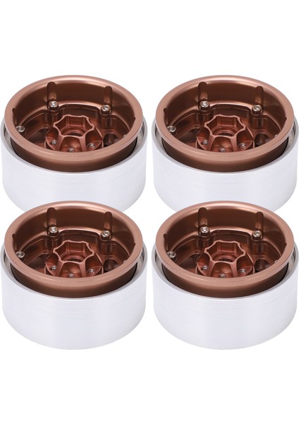 4 Adet 1.9 Inç Rc Araba Hub Alüminyum Alaşım 1/10 Rc Parça Eksenel SCX10 90046 Axı 03007 Redcat Mst Bronz (Yurt Dışından)